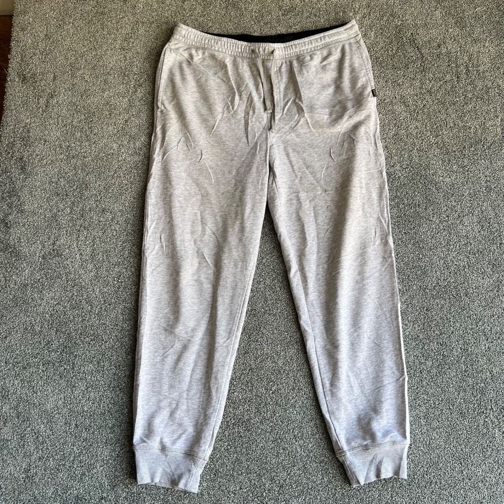 Eddie Bauer Lounge Mens Large Gray Jogger Sweatpants Drawstring Casual Pant